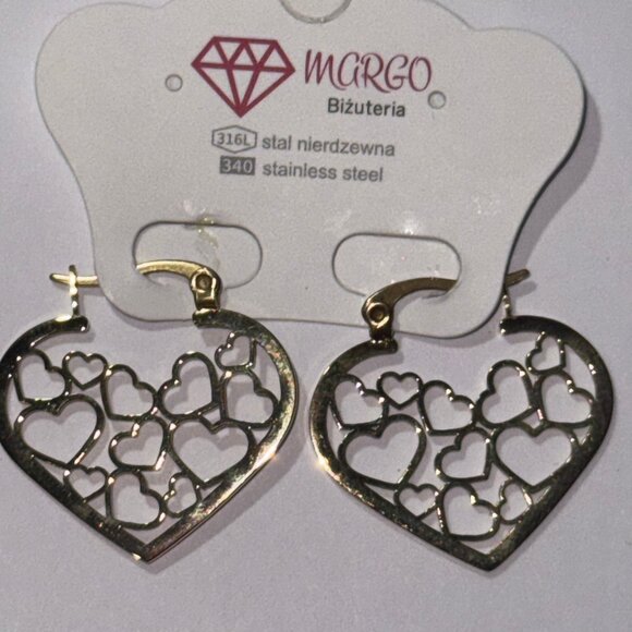 Margo women earrings -stainless steel - HEARTS - Picture 3 of 3